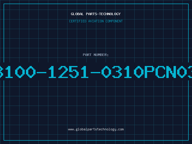 Aviation Part 8100-1251-0310PCN03