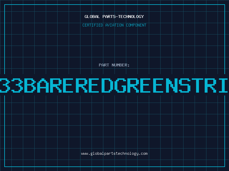 Aviation Part 8133BAREREDGREENSTRIPE