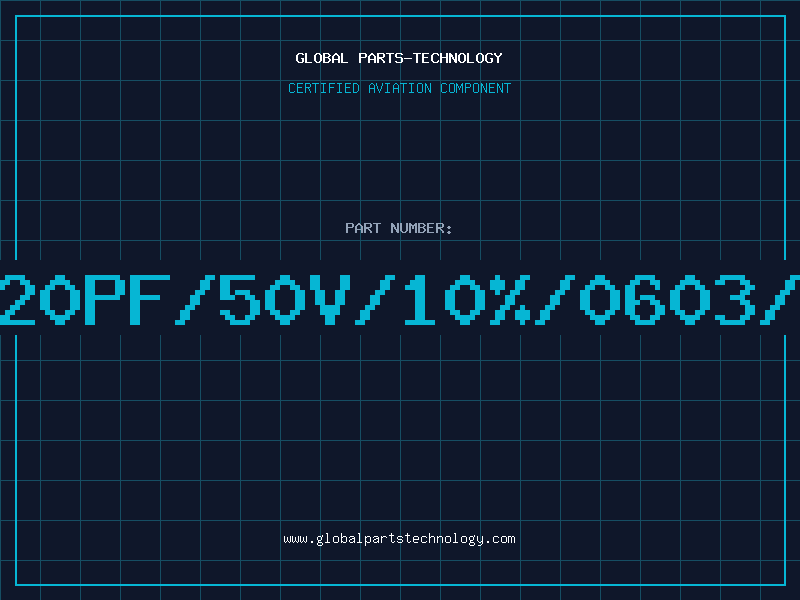 Aviation Part 820PF/50V/10%/0603/T