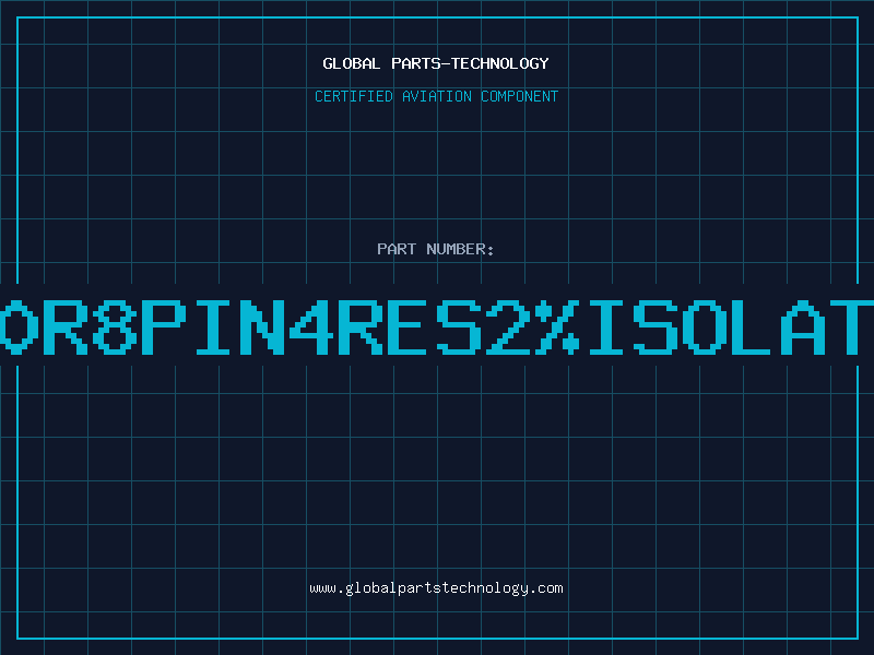 Aviation Part 820R8PIN4RES2ISOLATED