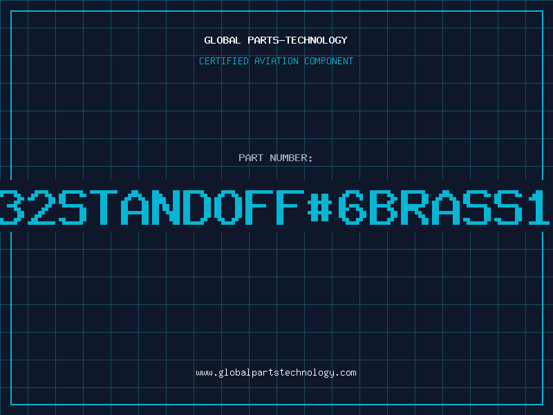Aviation Part 8213-B-0632STANDOFF#6BRASS1/432X2.75