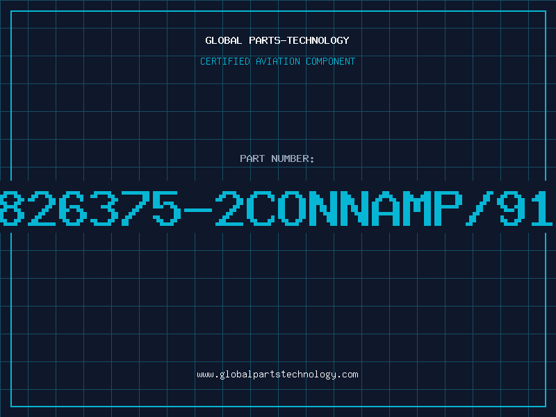 Aviation Part 826375-2CONNAMP/91