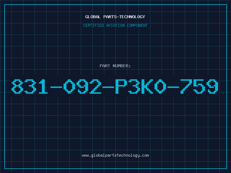 Aviation Part 831-092-P3K0-759