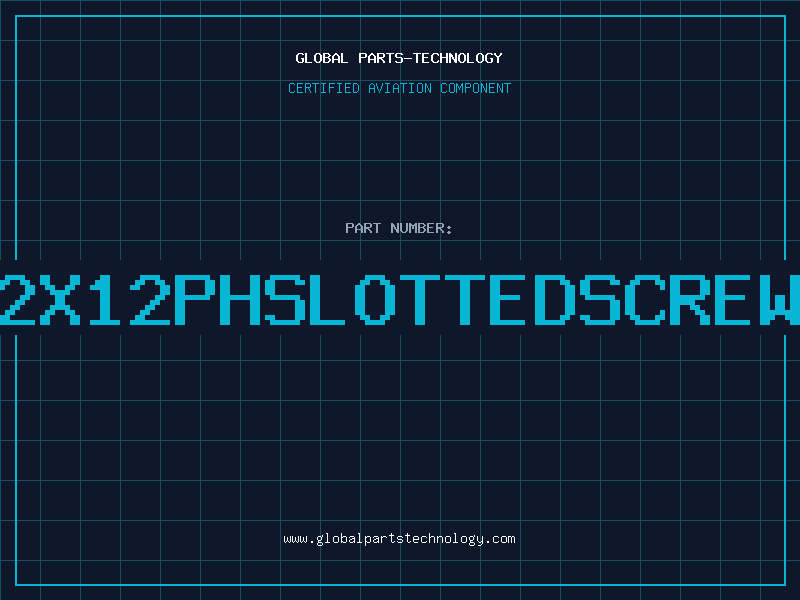 Aviation Part 832X12phslottedscrewSS