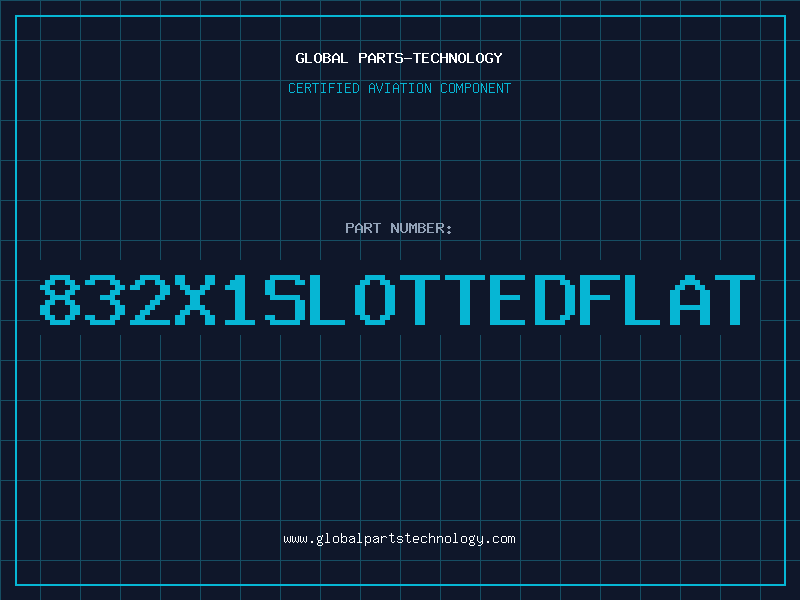 Aviation Part 832X1SLOTTEDFLAT