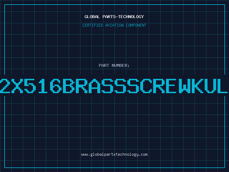 Aviation Part 832X516BRASSSCREWKULKA