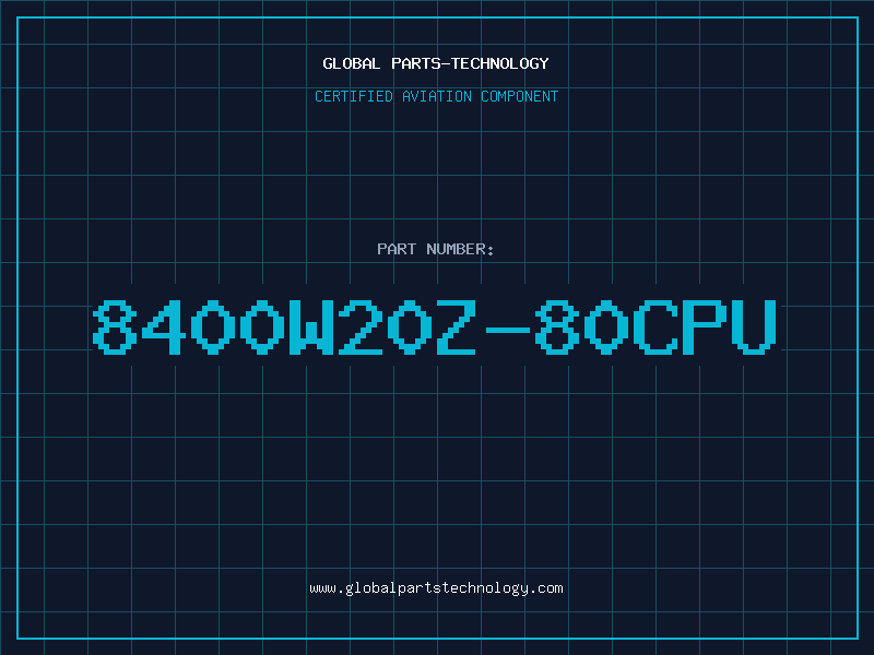 Aviation Part 8400W20Z-80CPU