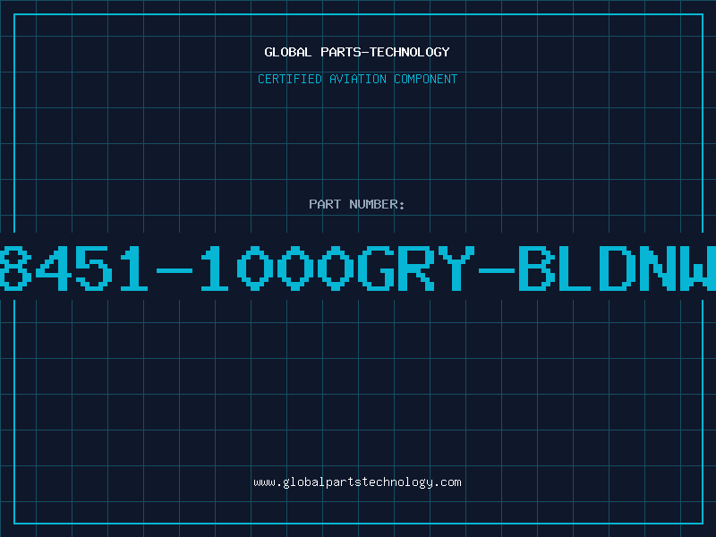 Aviation Part 8451-1000GRY-BLDNW