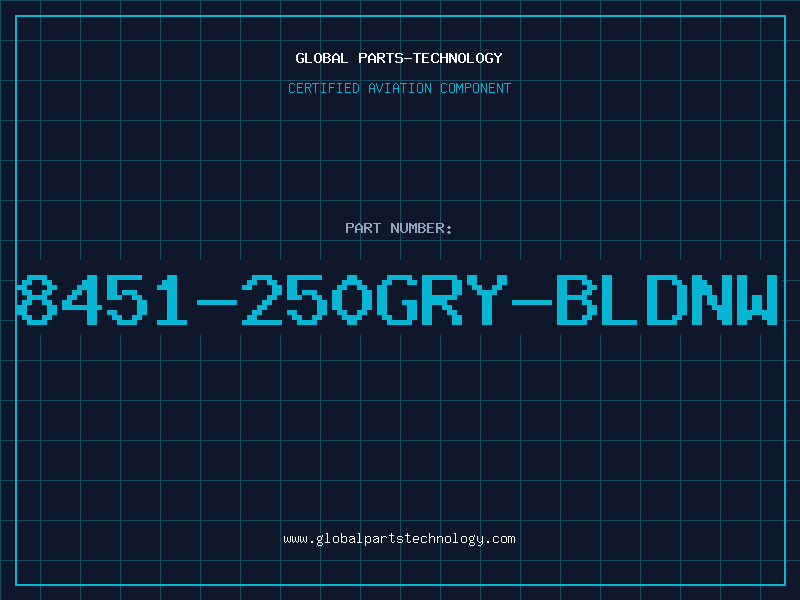 Aviation Part 8451-250GRY-BLDNW