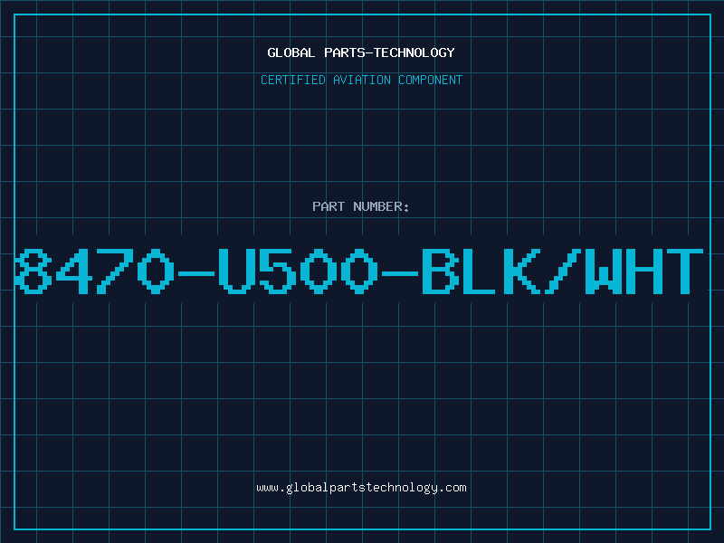 Aviation Part 8470-U500-BLK/WHT