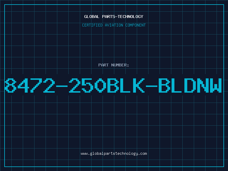 Aviation Part 8472-250BLK-BLDNW