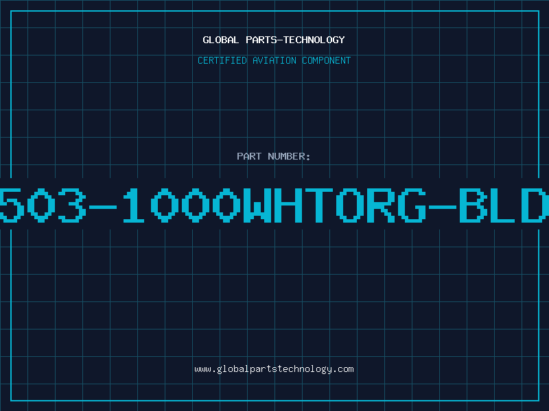 Aviation Part 8503-1000WHTORG-BLDN