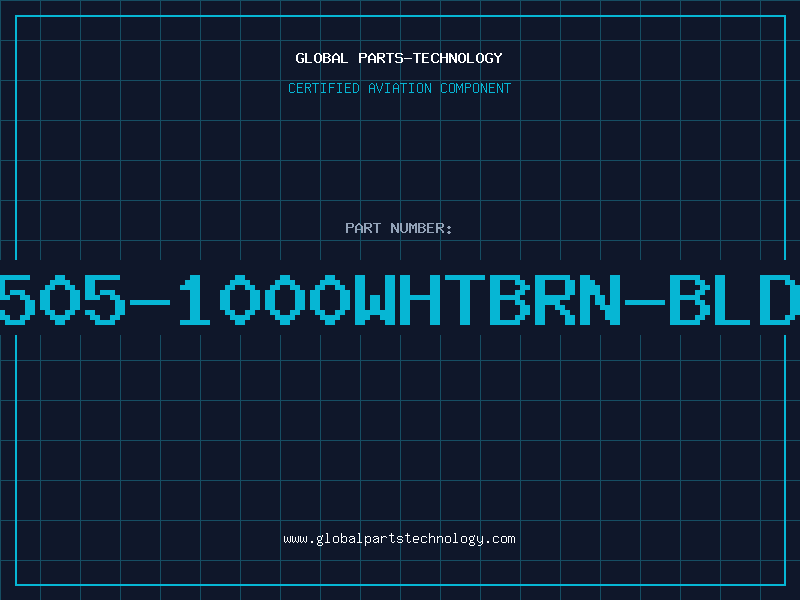 Aviation Part 8505-1000WHTBRN-BLDN