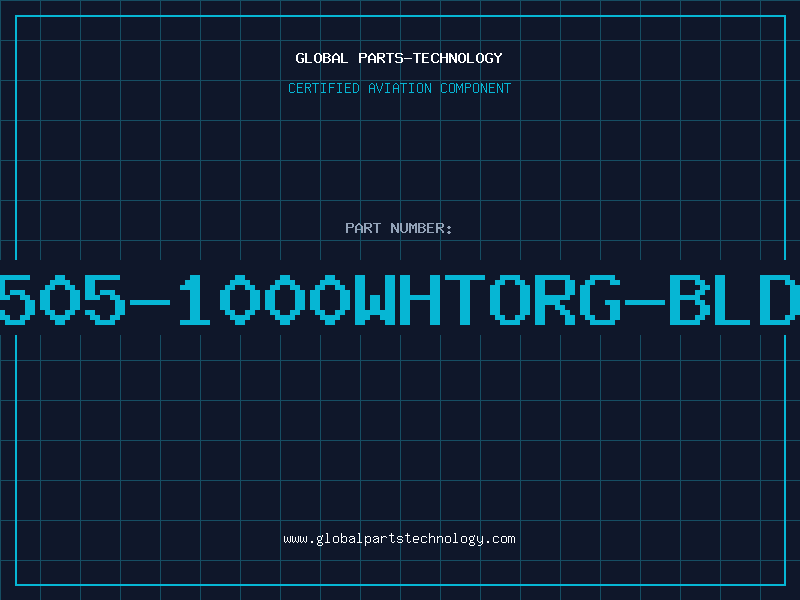 Aviation Part 8505-1000WHTORG-BLDN