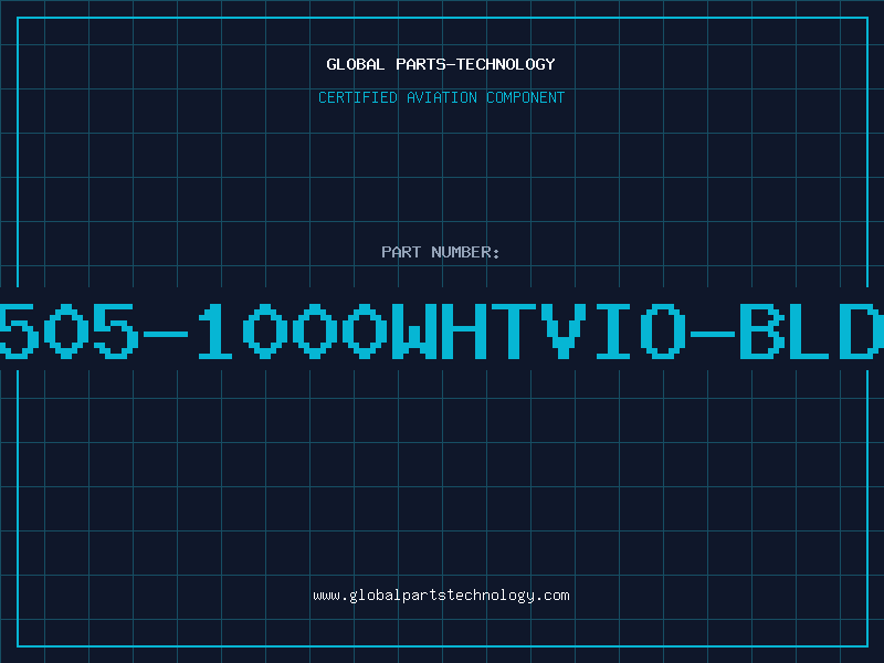 Aviation Part 8505-1000WHTVIO-BLDN