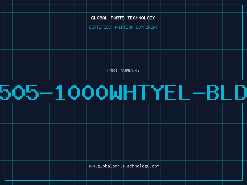 Aviation Part 8505-1000WHTYEL-BLDN
