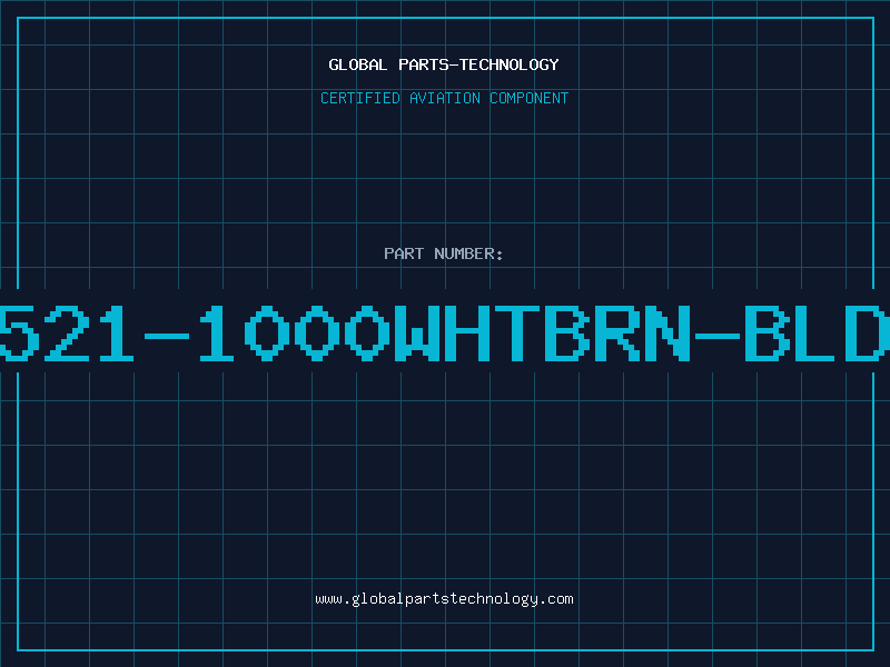 Aviation Part 8521-1000WHTBRN-BLDN