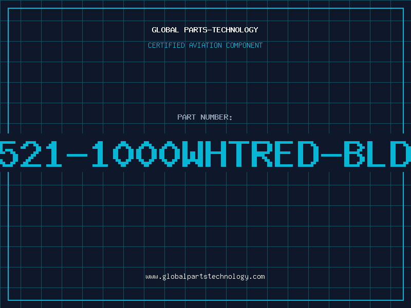 Aviation Part 8521-1000WHTRED-BLDN