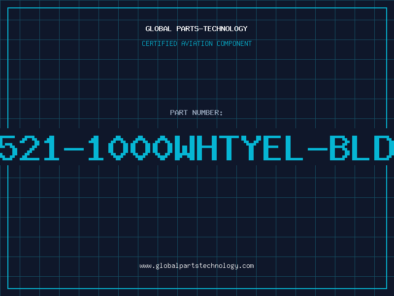 Aviation Part 8521-1000WHTYEL-BLDN