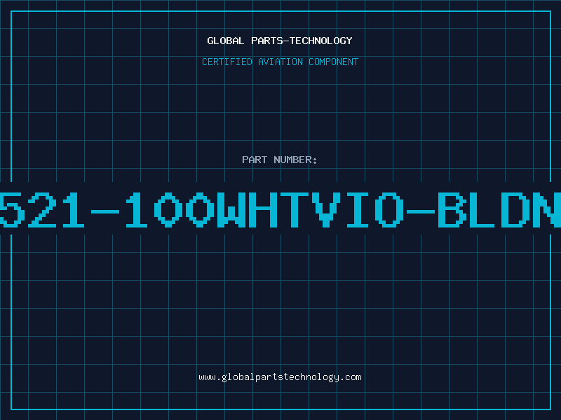 Aviation Part 8521-100WHTVIO-BLDNW