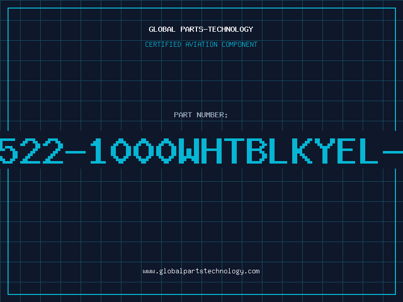 Aviation Part 8522-1000WHTBLKYEL-B