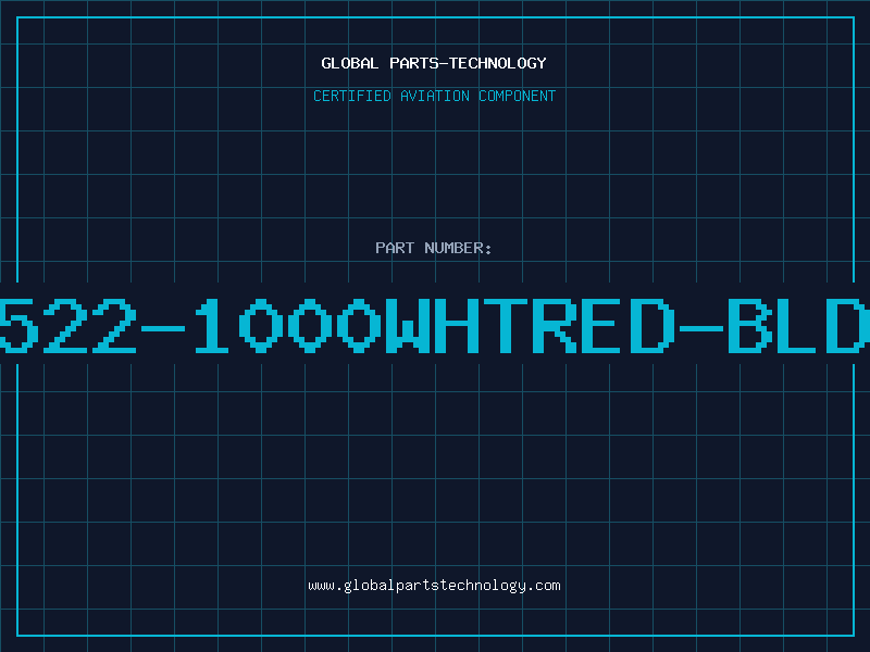 Aviation Part 8522-1000WHTRED-BLDN