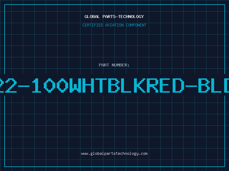 Aviation Part 8522-100WHTBLKRED-BLDNW