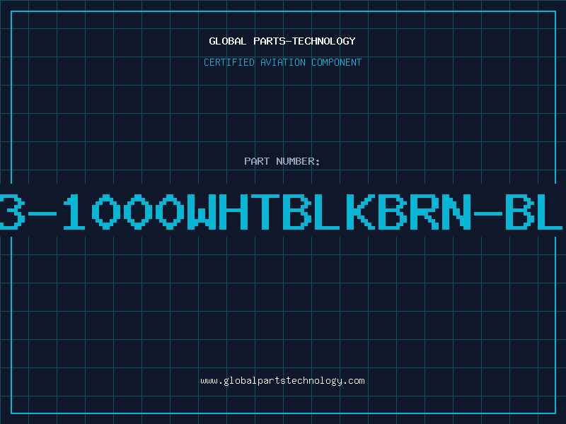 Aviation Part 8523-1000WHTBLKBRN-BLDNW