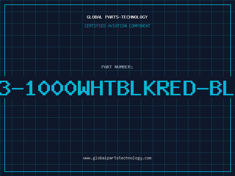 Aviation Part 8523-1000WHTBLKRED-BLDNW