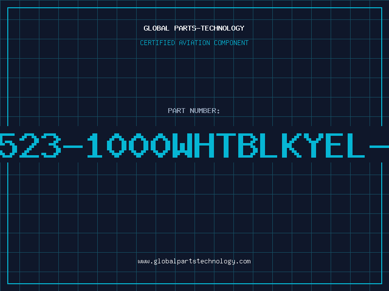 Aviation Part 8523-1000WHTBLKYEL-B