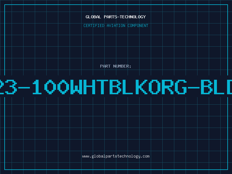 Aviation Part 8523-100WHTBLKORG-BLDNW