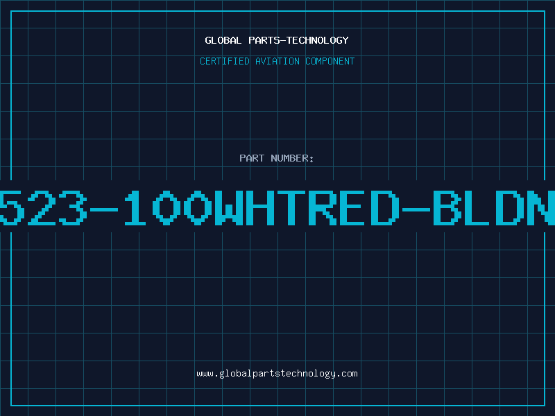 Aviation Part 8523-100WHTRED-BLDNW