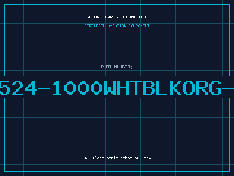 Aviation Part 8524-1000WHTBLKORG-B