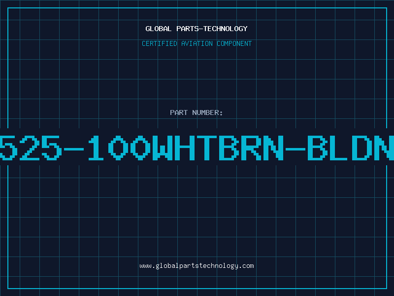 Aviation Part 8525-100WHTBRN-BLDNW