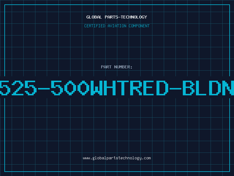 Aviation Part 8525-500WHTRED-BLDNW