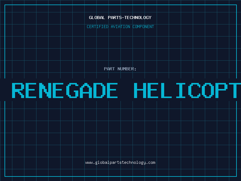 Aviation Part 858250-2 renegade helicopter parts