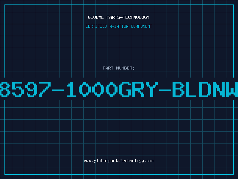 Aviation Part 8597-1000GRY-BLDNW