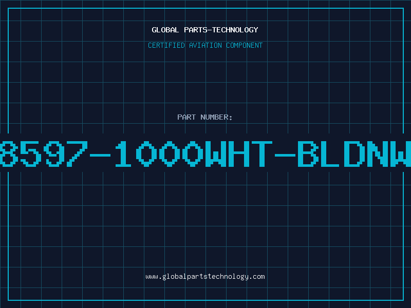 Aviation Part 8597-1000WHT-BLDNW