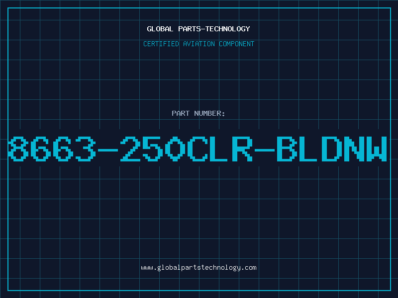 Aviation Part 8663-250CLR-BLDNW