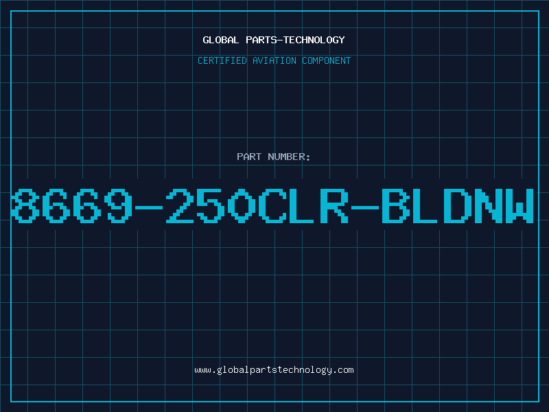 Aviation Part 8669-250CLR-BLDNW