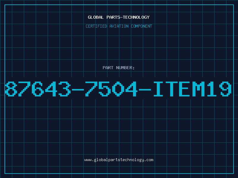 Aviation Part 87643-7504-ITEM19