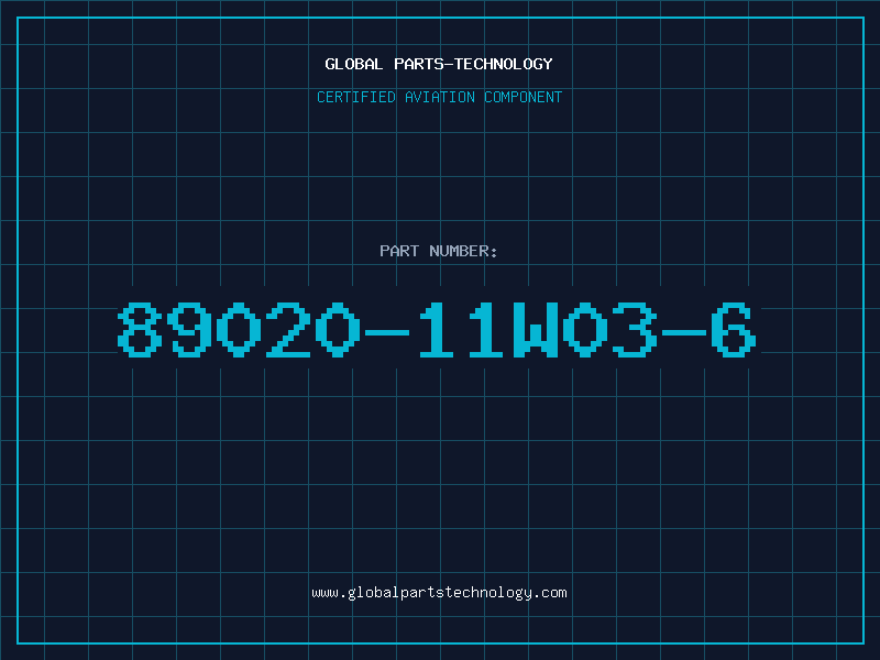 Aviation Part 89020-11W03-6