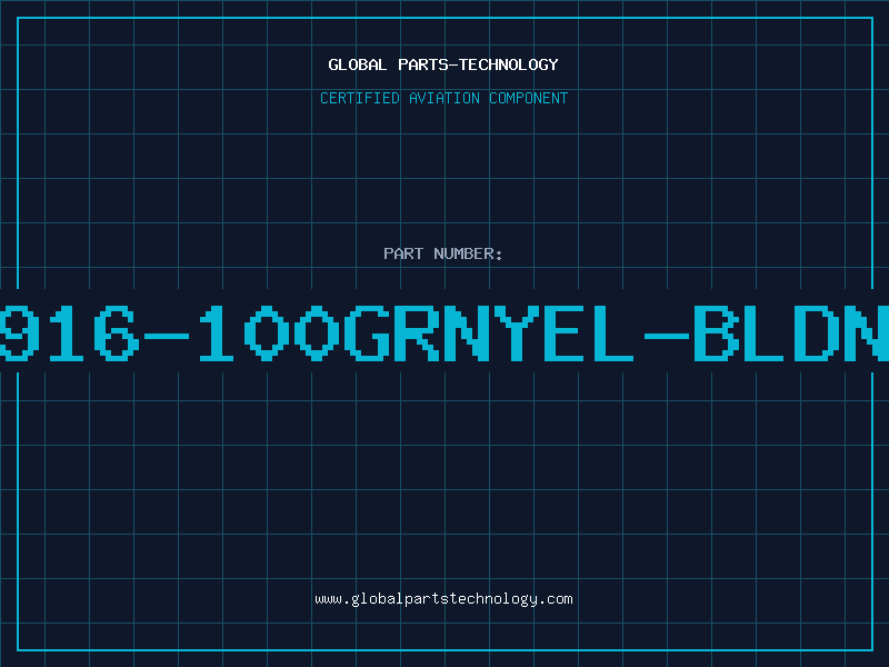 Aviation Part 8916-100GRNYEL-BLDNW