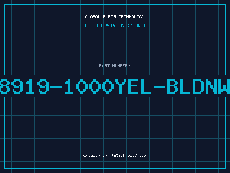 Aviation Part 8919-1000YEL-BLDNW