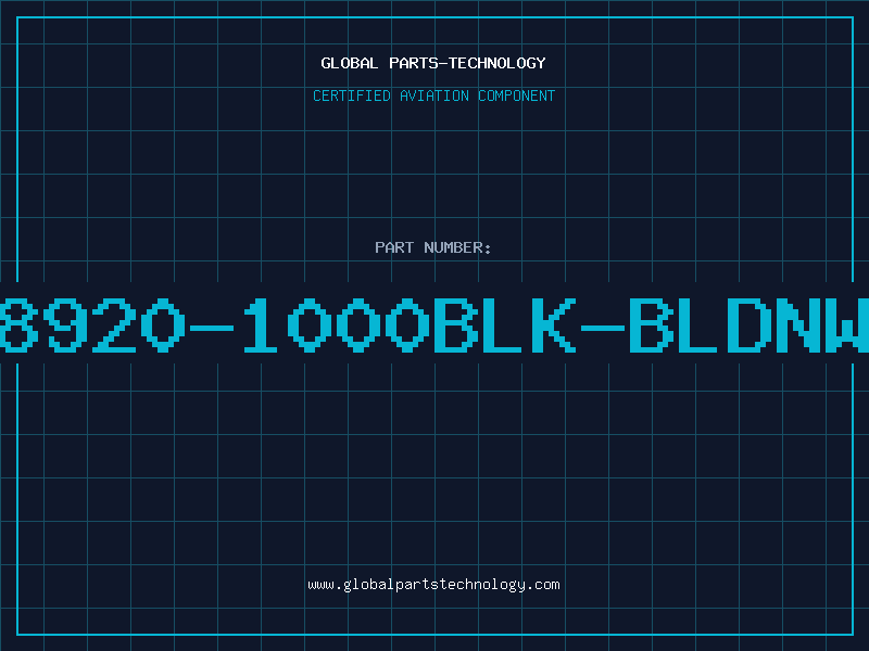 Aviation Part 8920-1000BLK-BLDNW