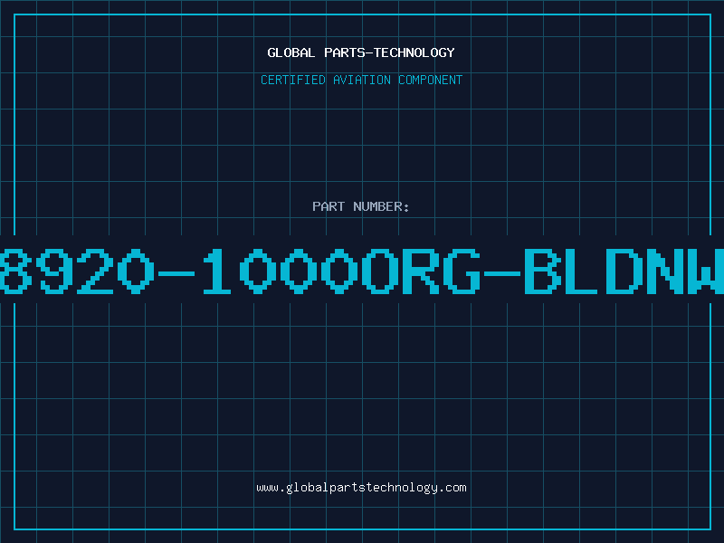 Aviation Part 8920-1000ORG-BLDNW