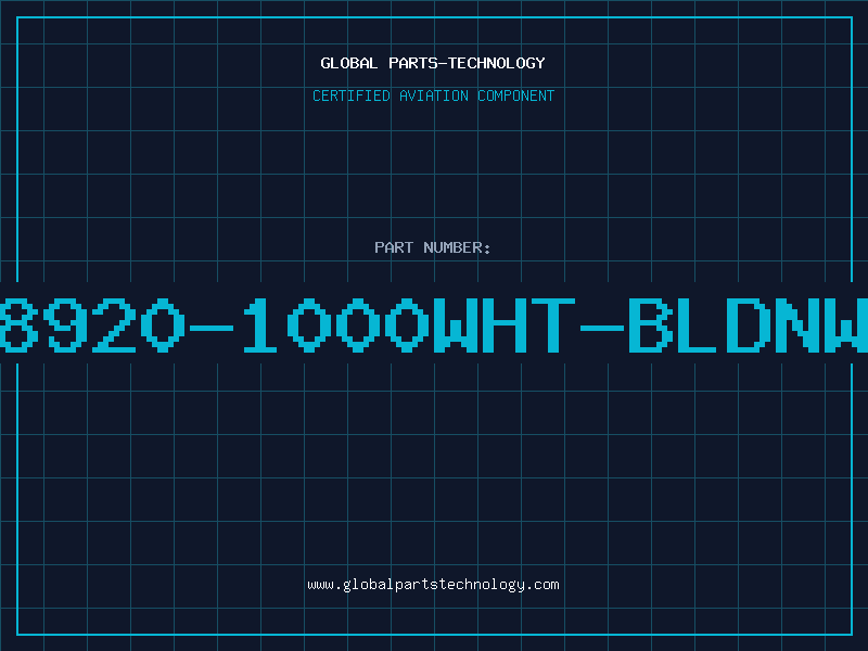 Aviation Part 8920-1000WHT-BLDNW