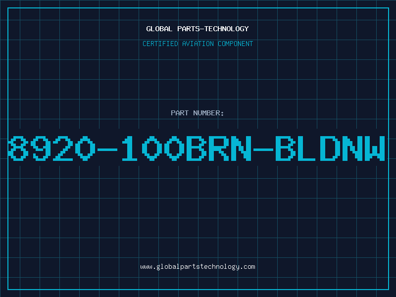 Aviation Part 8920-100BRN-BLDNW
