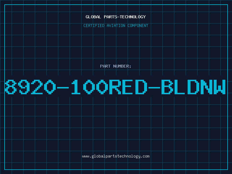 Aviation Part 8920-100RED-BLDNW