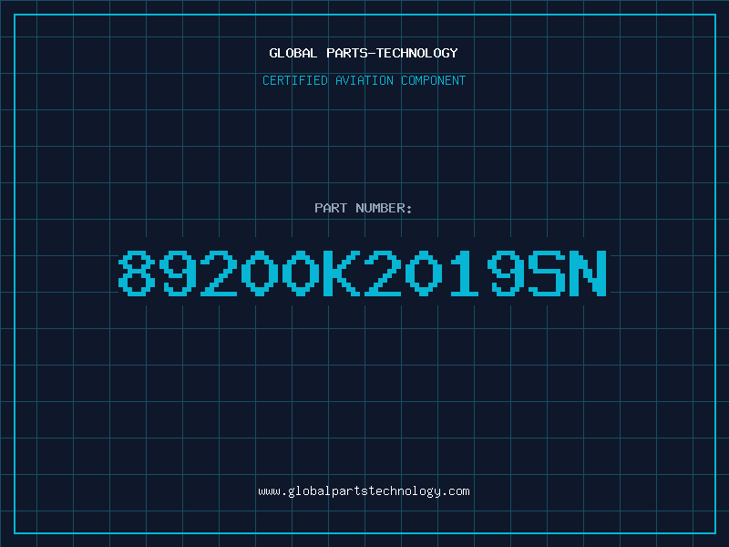Aviation Part 89200K2019SN